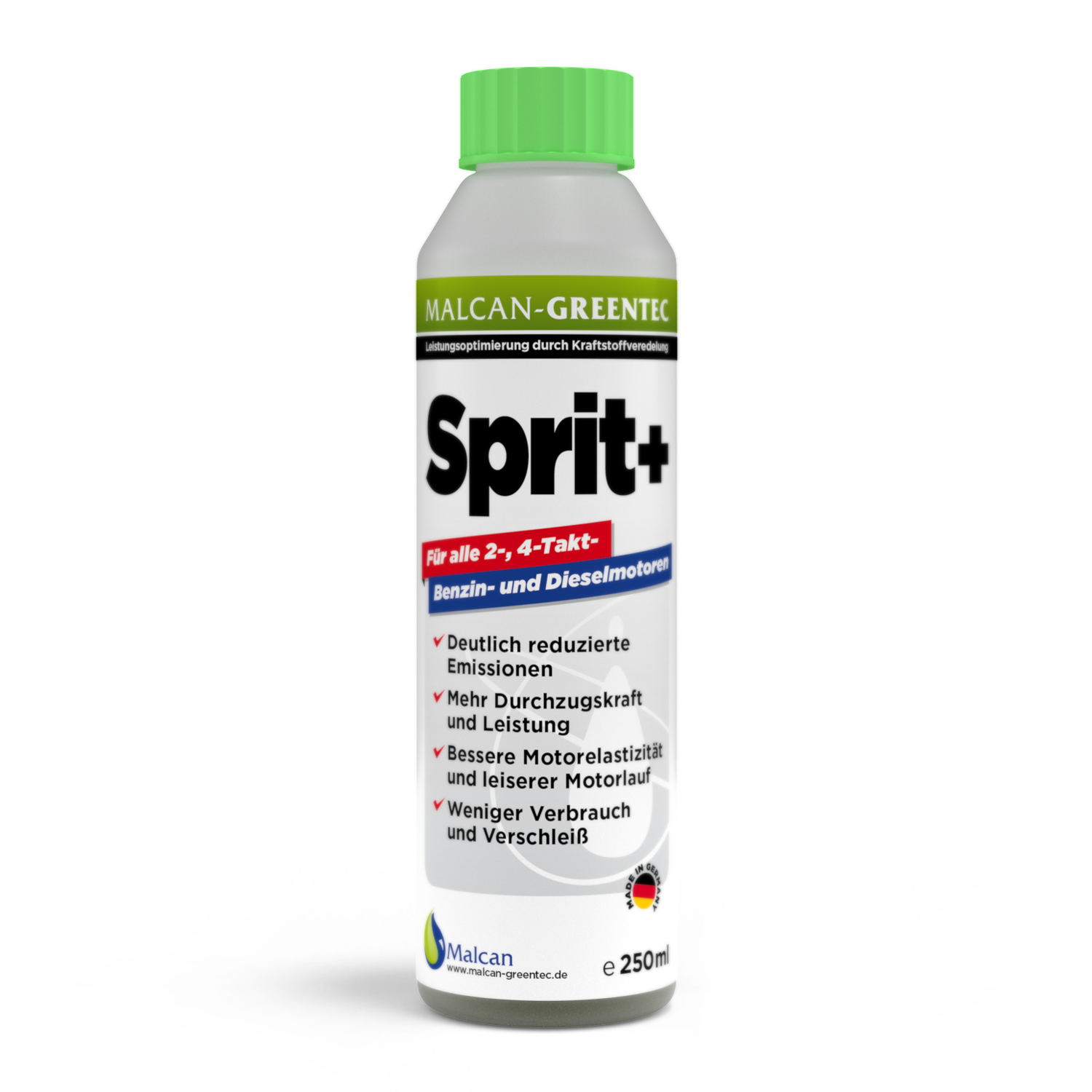 MALCAN GREENTEC SPRIT+ DİZEL VE BENZİNLİ ARAÇLAR İÇİN YANMA İYİLEŞTİRİCİ